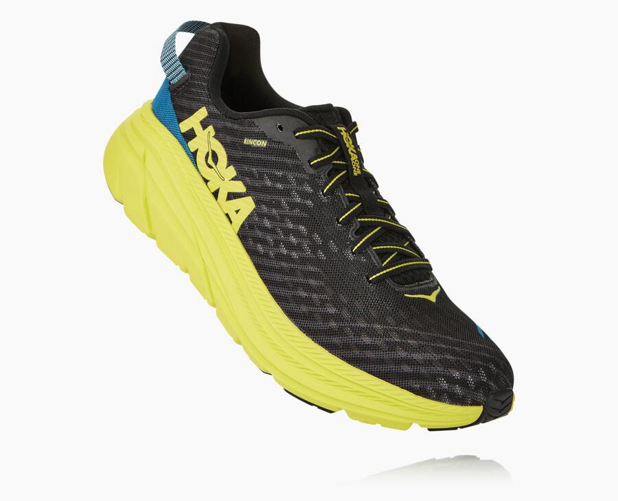 Hoka One One Koşu Ayakkabısı Erkek Siyah/Yeşil - Rincon - DR6527310